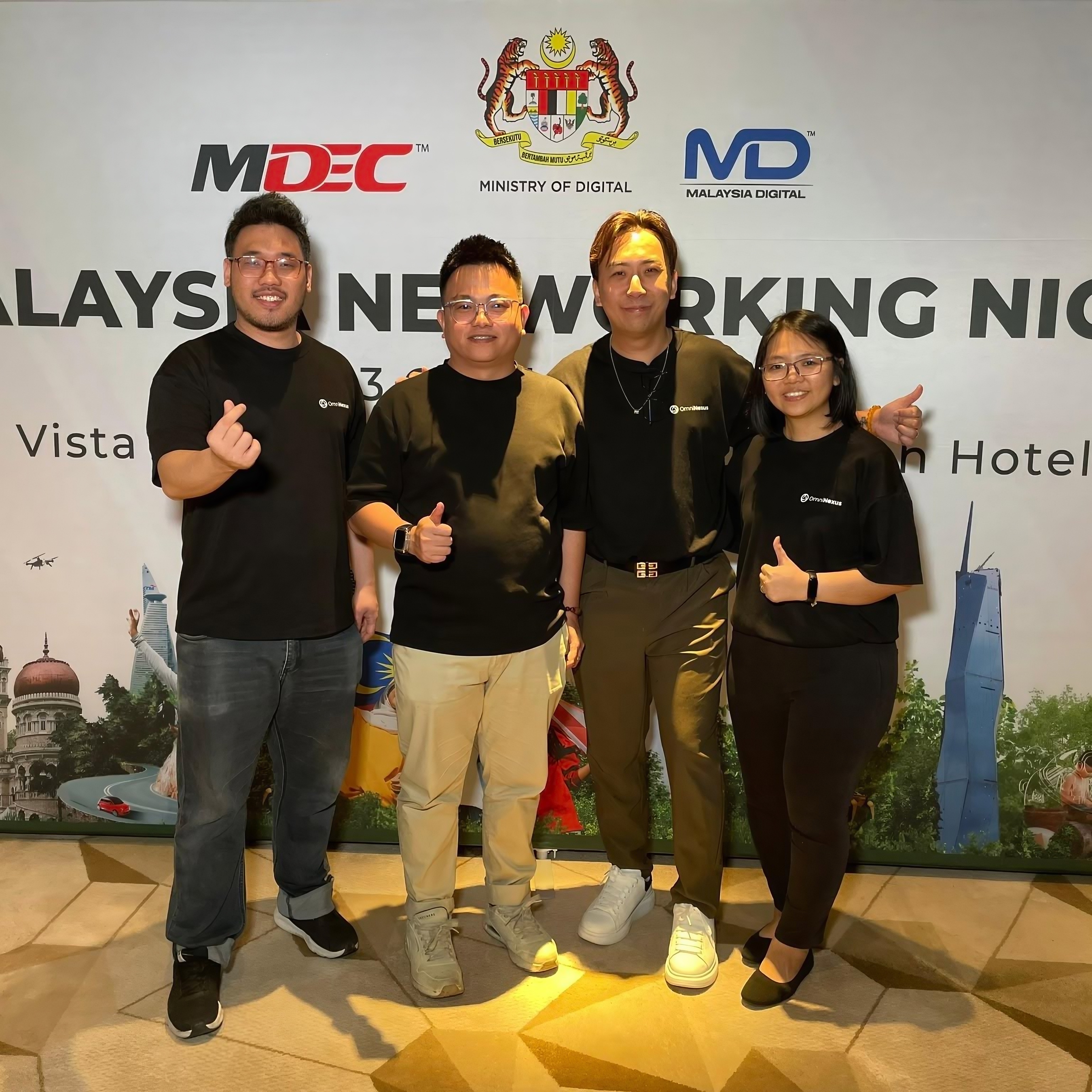 The team at the MDEC networking night
