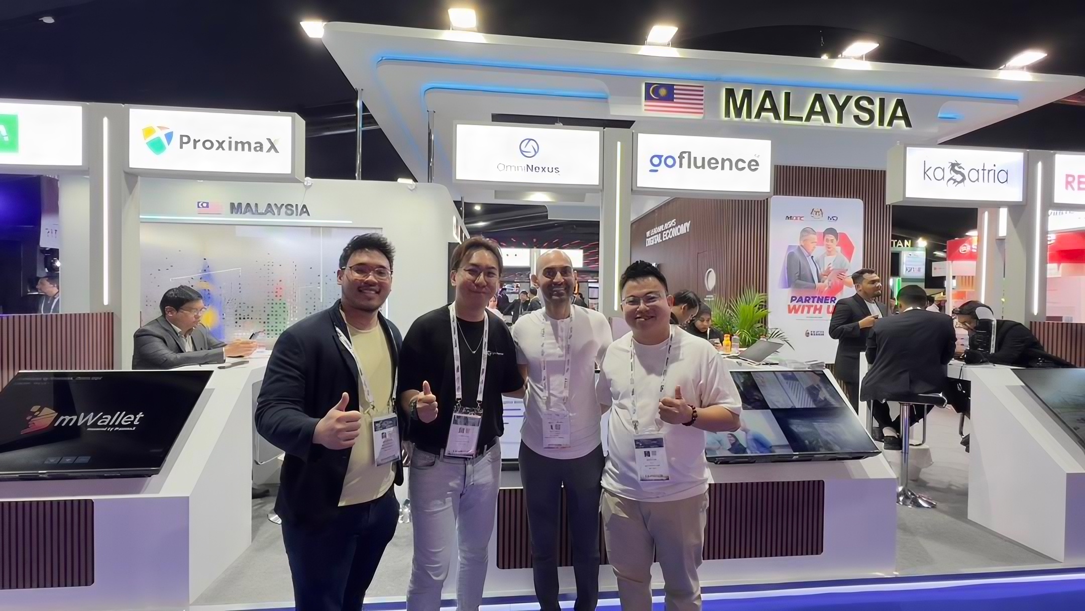 The OmniNexus team: Malaysia pavilion